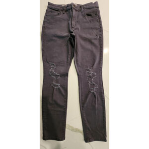 Universal Thread Purple Gray Distressed High Rise Skinny Jeans Women's 10 30R
